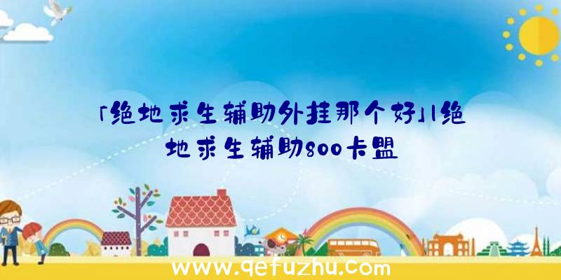 「绝地求生辅助外挂那个好」|绝地求生辅助800卡盟